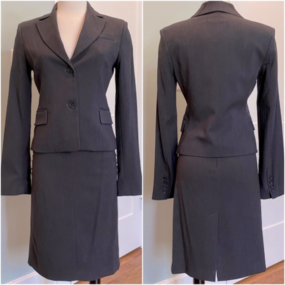 BCBG Tailored 2-Button Charcoal Suit Jacket - BNWT - Picture 10 of 10